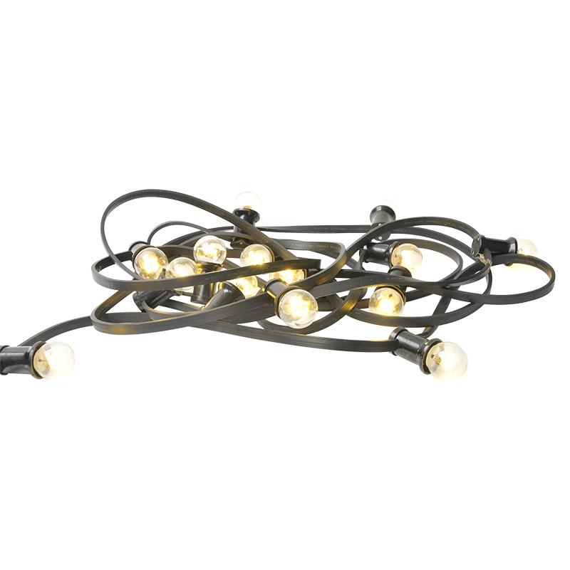 Feestverlichting huren | Witte prikkabel 25m